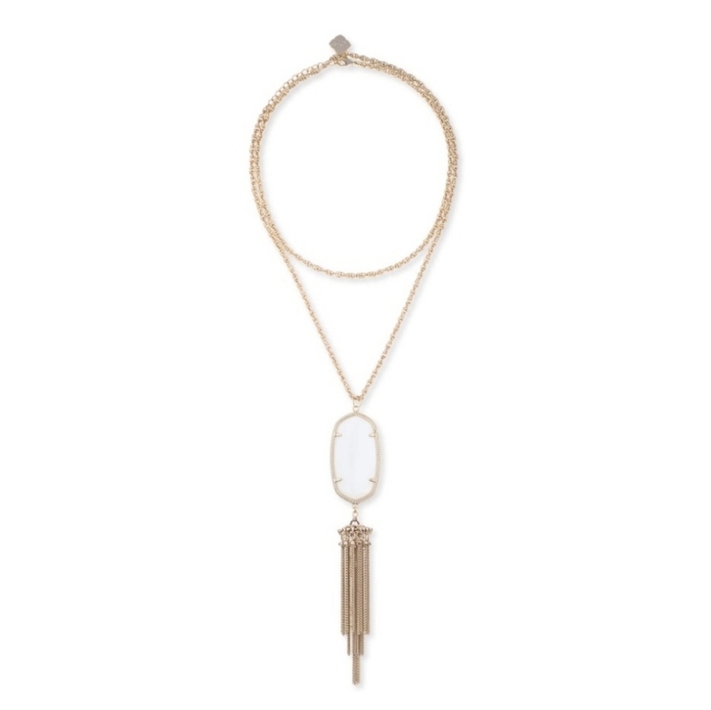 Kendra Scott Rayne Necklace White And Gold